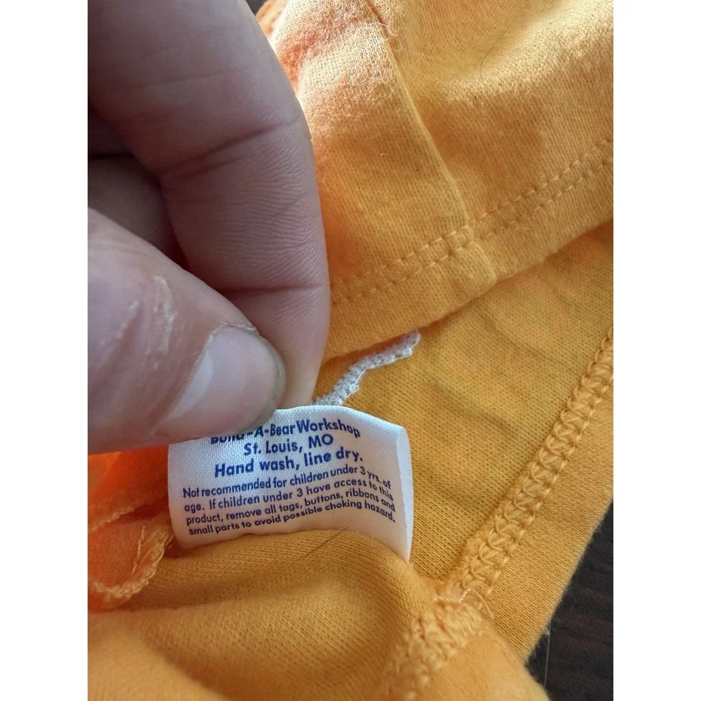 Build A Bear Aloha Top Shirt Orange Tropical For Bear Dolls